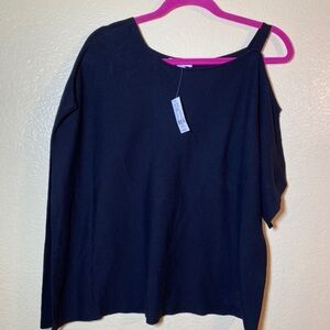 𝅺NEW York & company simple modern off one shoulder top size‎ XS